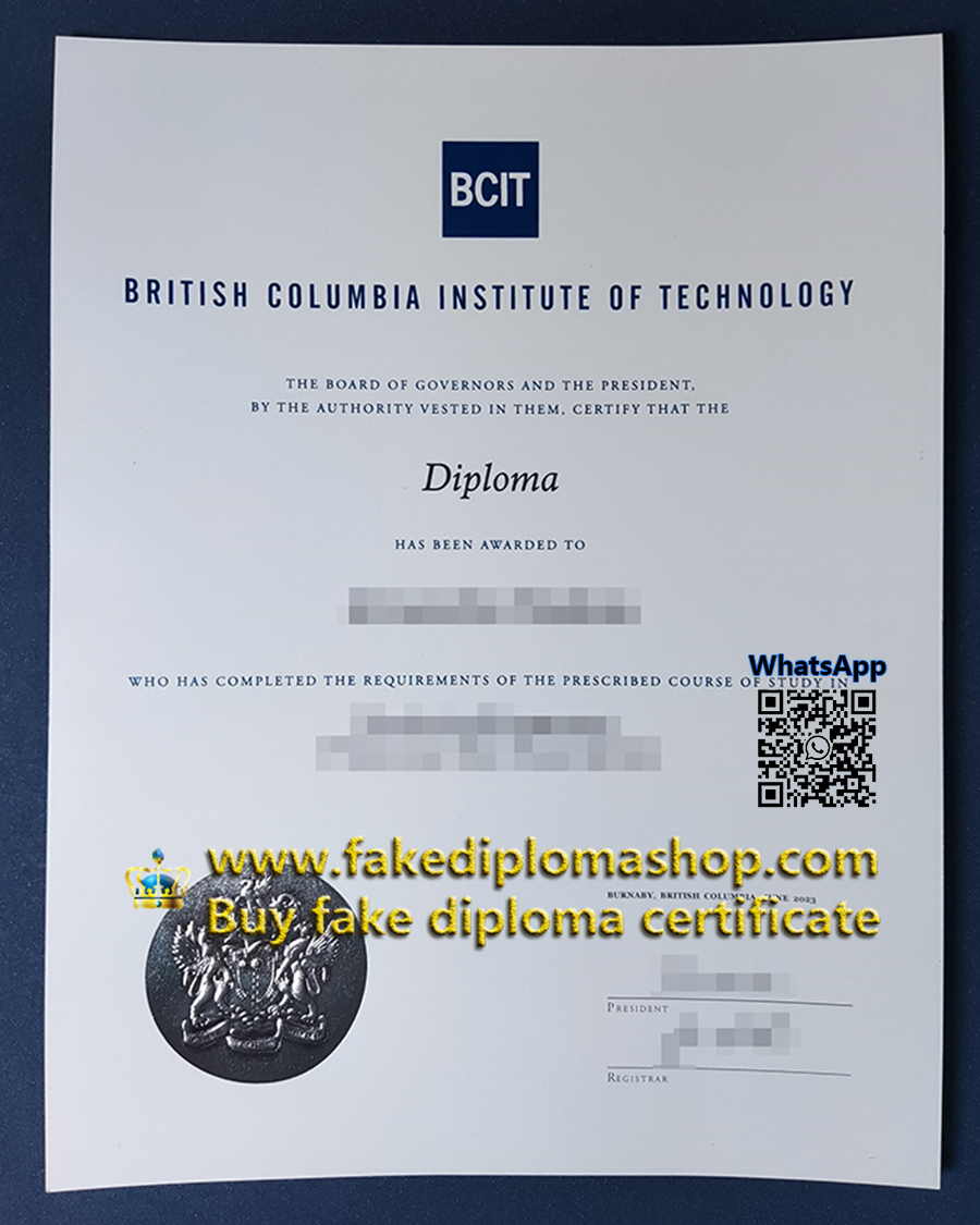 BCIT diploma , British Columbia Institute of Technology diploma in 2023